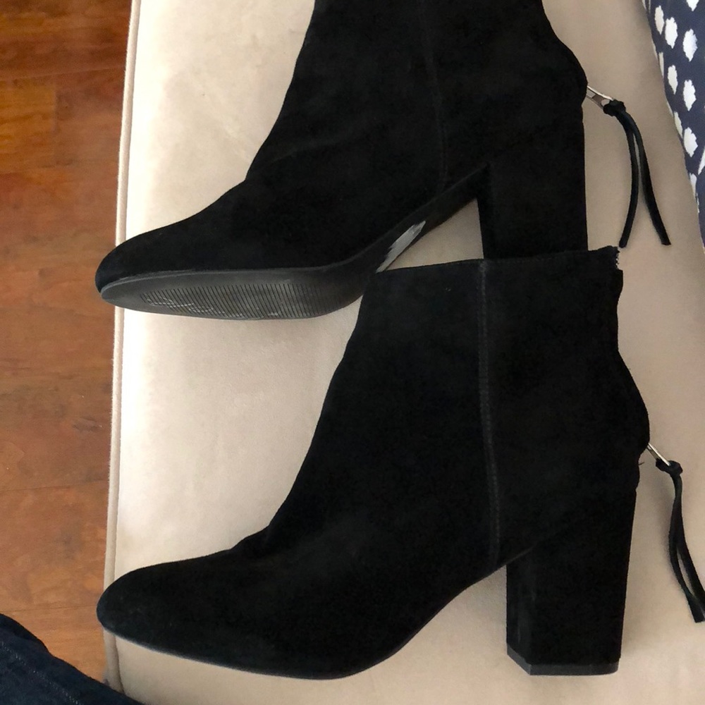 Suede ankle boots